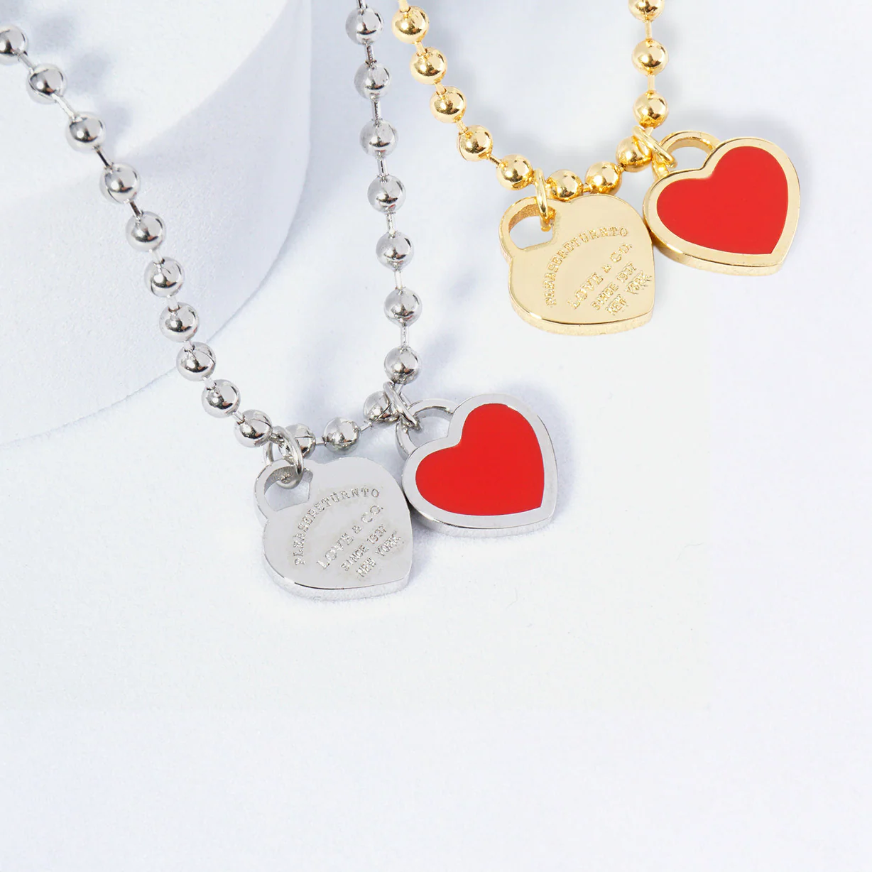 DOUBLE HEARTS ON BALL CHAIN - Buy 1 Get 1 - Image 12