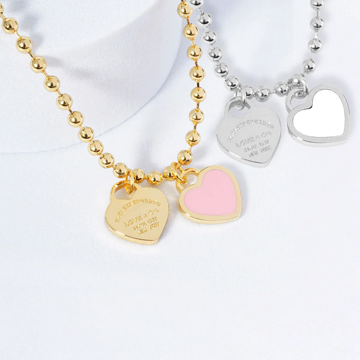 DOUBLE HEARTS ON BALL CHAIN - Buy 1 Get 1 - Image 34