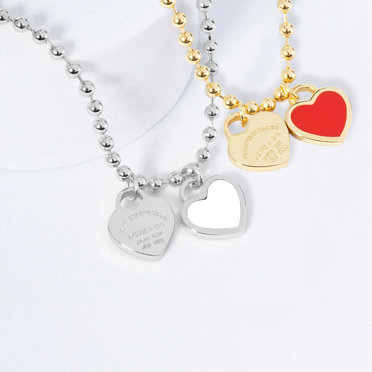 DOUBLE HEARTS ON BALL CHAIN - Buy 1 Get 1 - Image 35