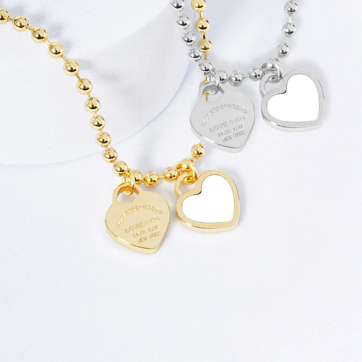 DOUBLE HEARTS ON BALL CHAIN - Buy 1 Get 1 - Image 37