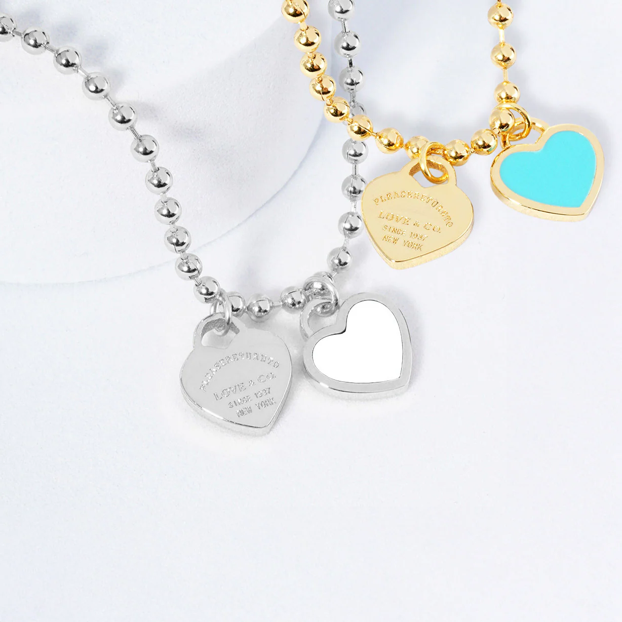 DOUBLE HEARTS ON BALL CHAIN - Buy 1 Get 1 - Image 40