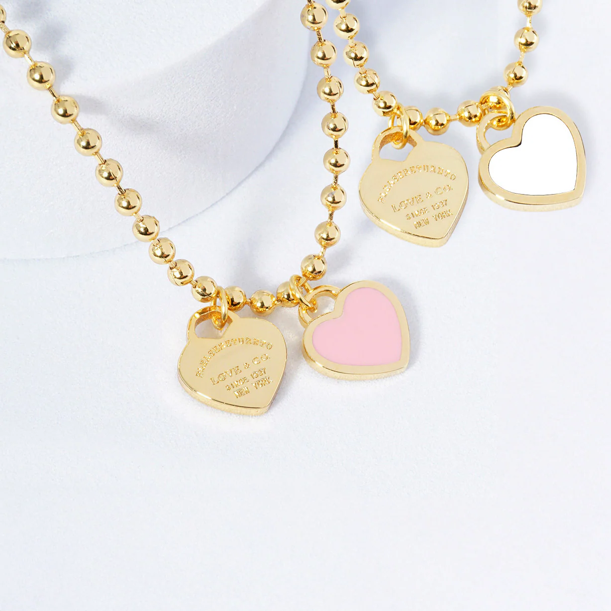 DOUBLE HEARTS ON BALL CHAIN - Buy 1 Get 1 - Image 5