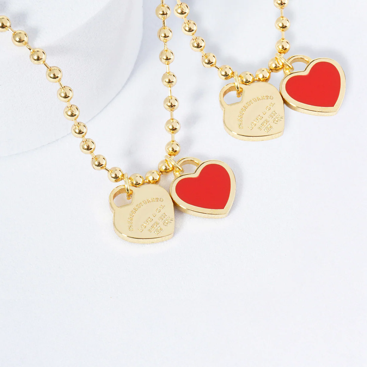 DOUBLE HEARTS ON BALL CHAIN - Buy 1 Get 1 - Image 6