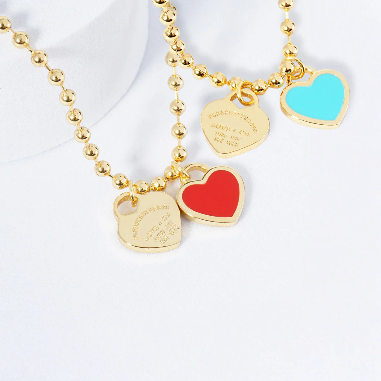 DOUBLE HEARTS ON BALL CHAIN - Buy 1 Get 1 - Image 7
