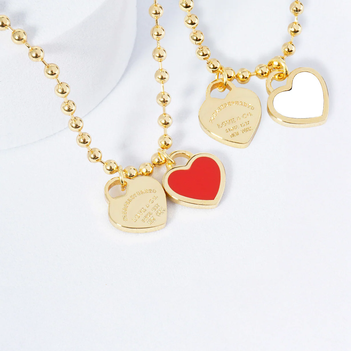 DOUBLE HEARTS ON BALL CHAIN - Buy 1 Get 1 - Image 8